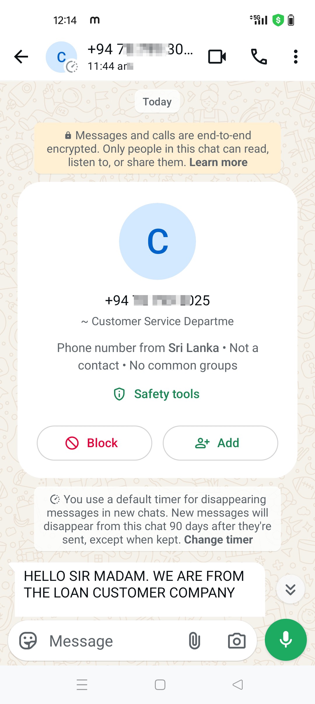 Fraudulent call, WhatsApp chat with message is also doing writing and mailing on sir. - image 3