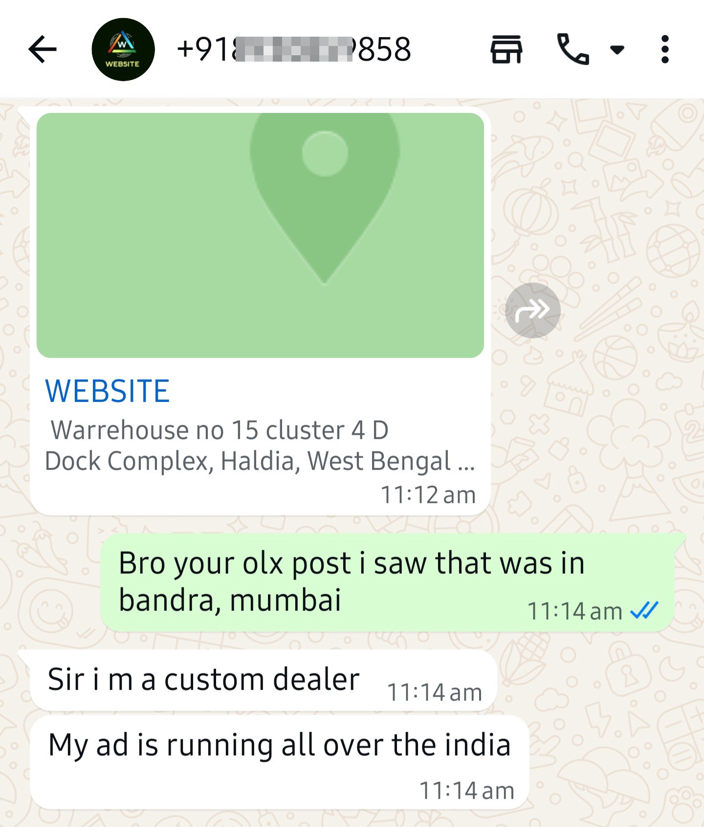 website (haldia based custom dealer) west bengal