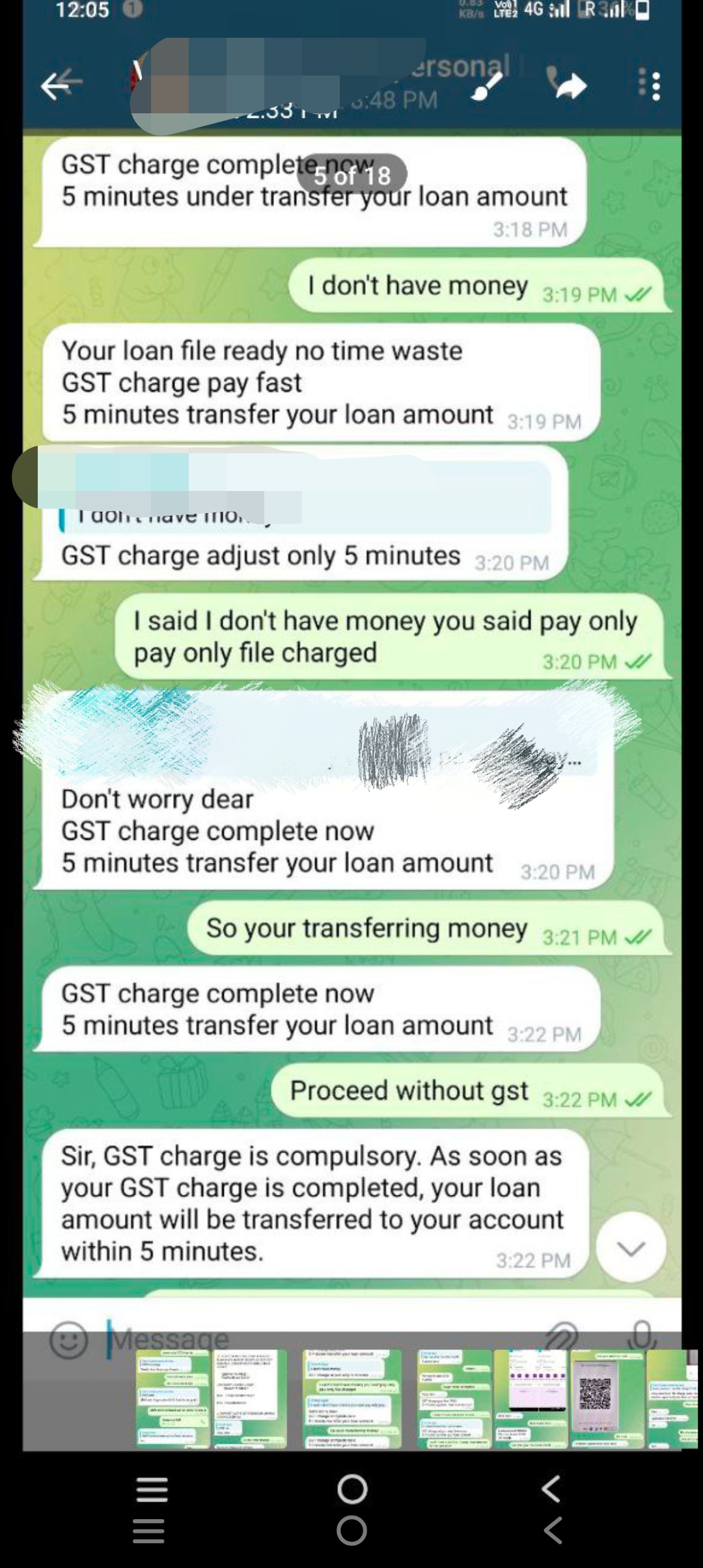 fraud telegram loan 