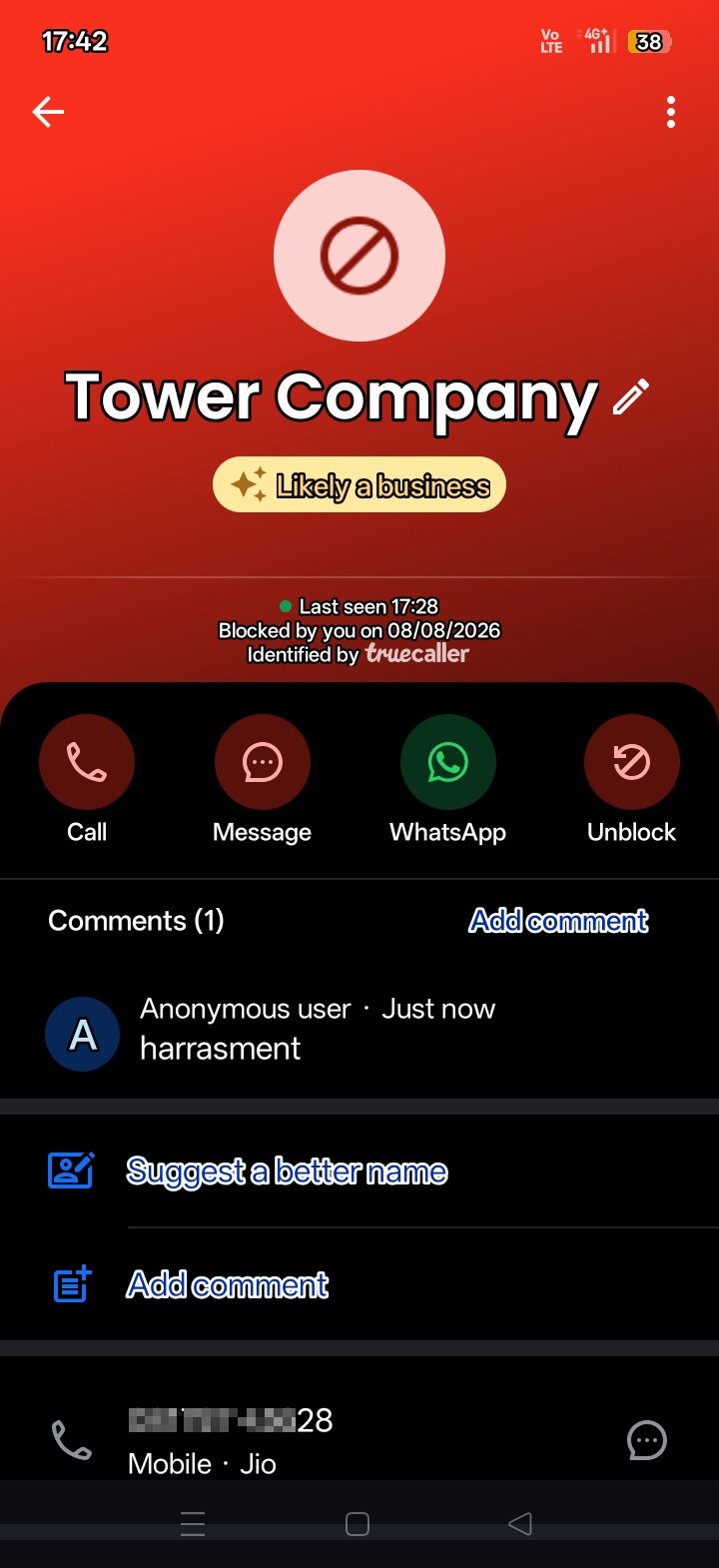 Fake Mobile Tower Scam & Harassment