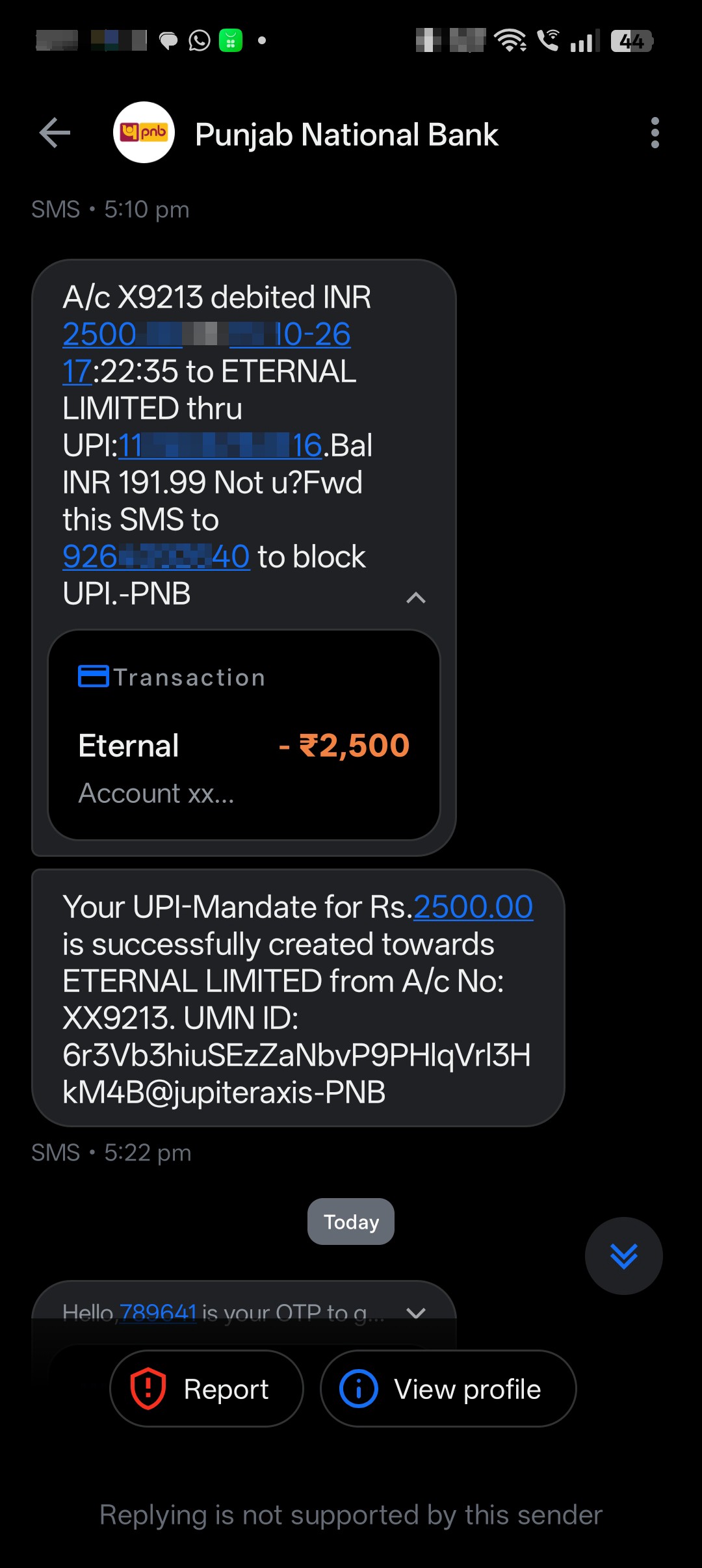 Unauthorized money deducted and scam
