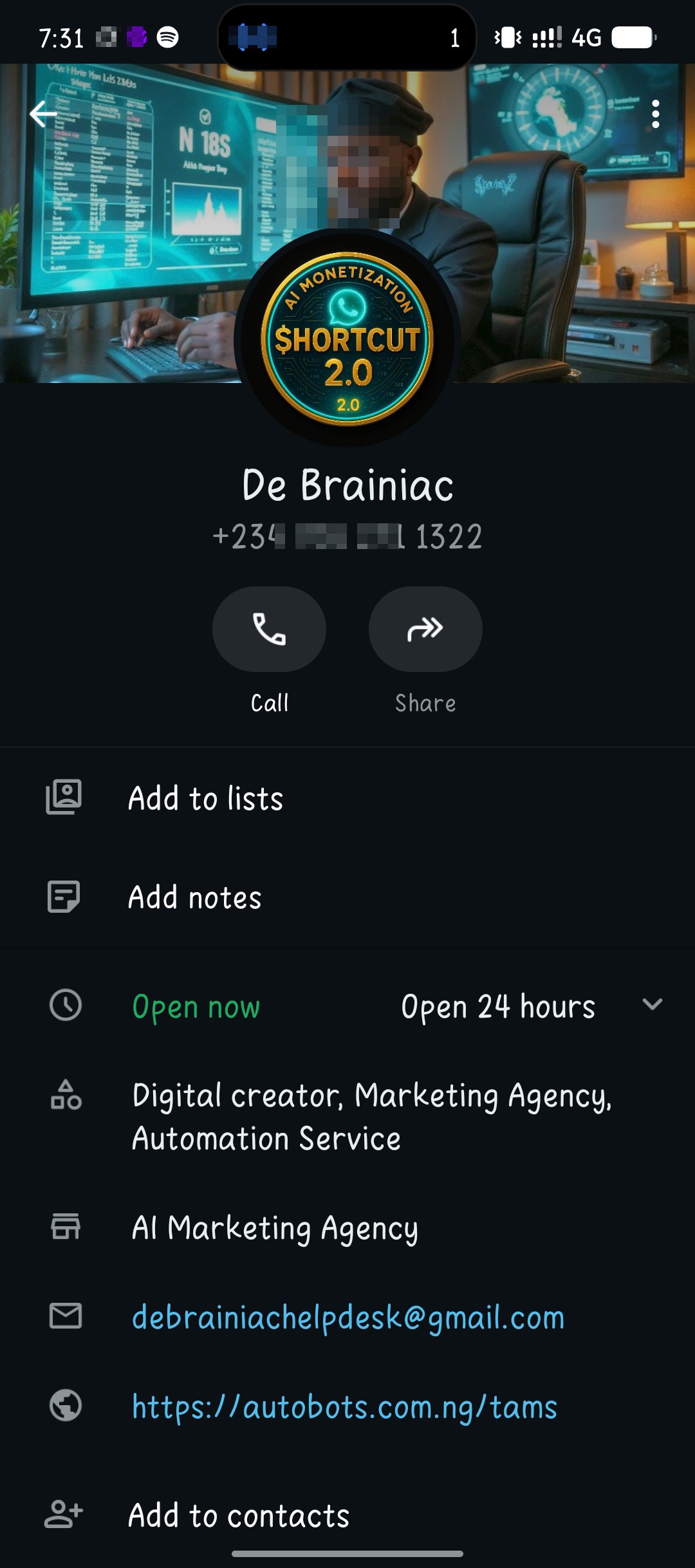 pay attention to the name, phone and account number 