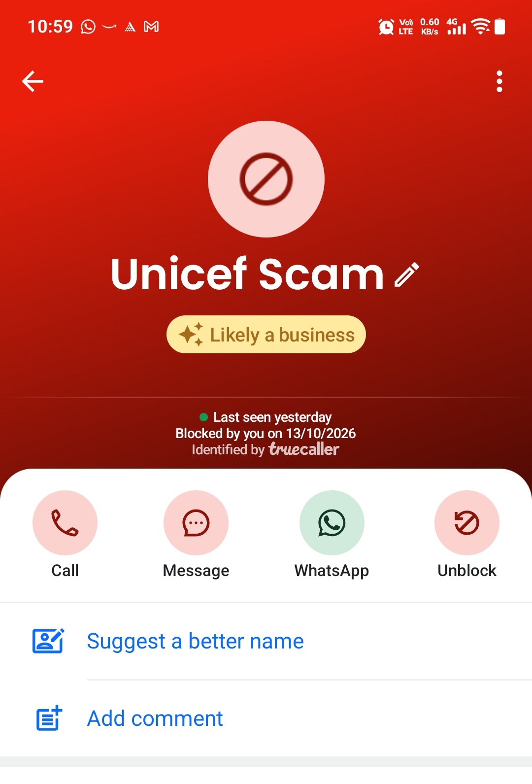 Spam by reputed organisation 