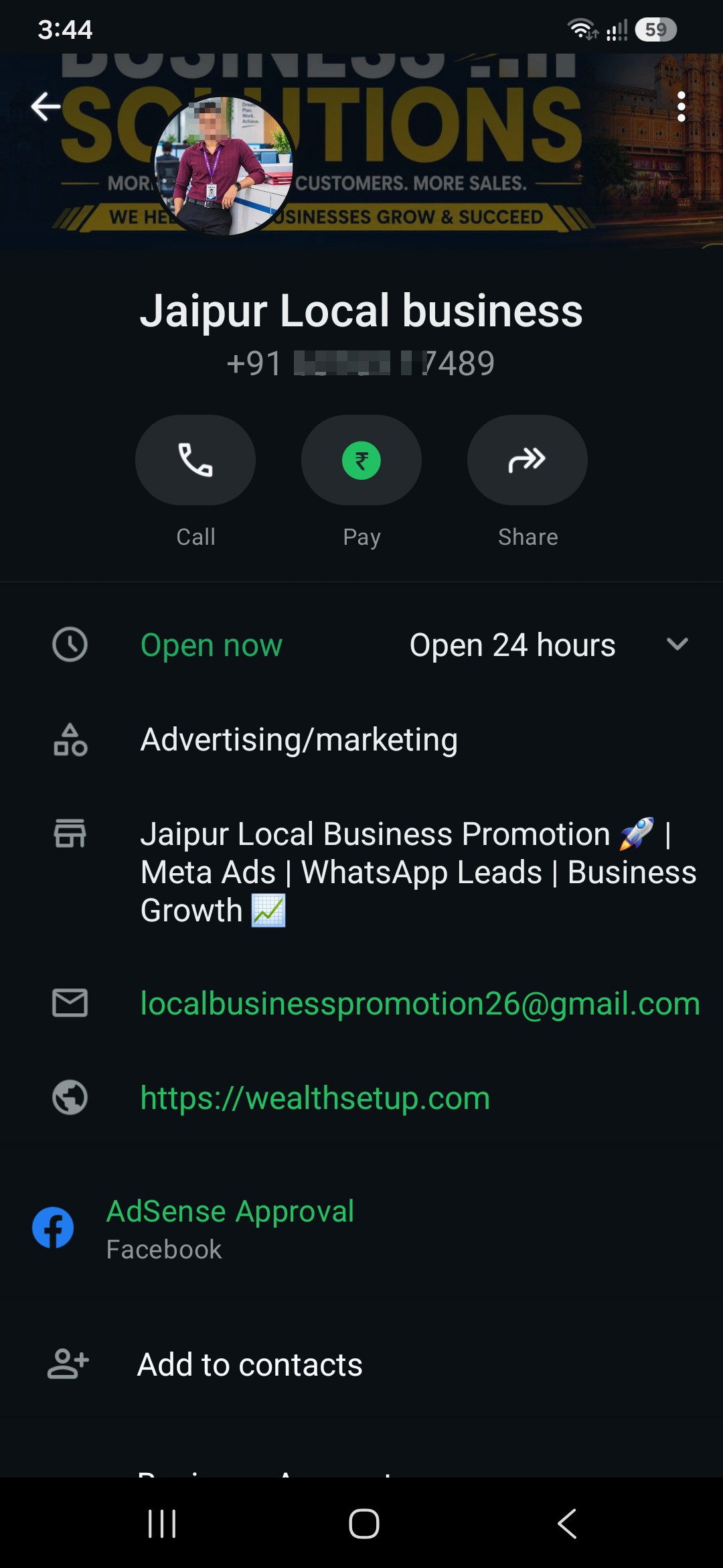 Adsense Approval Service Fraud-Subhash Yogi Jaipur Local Business [PHONE] - image 2