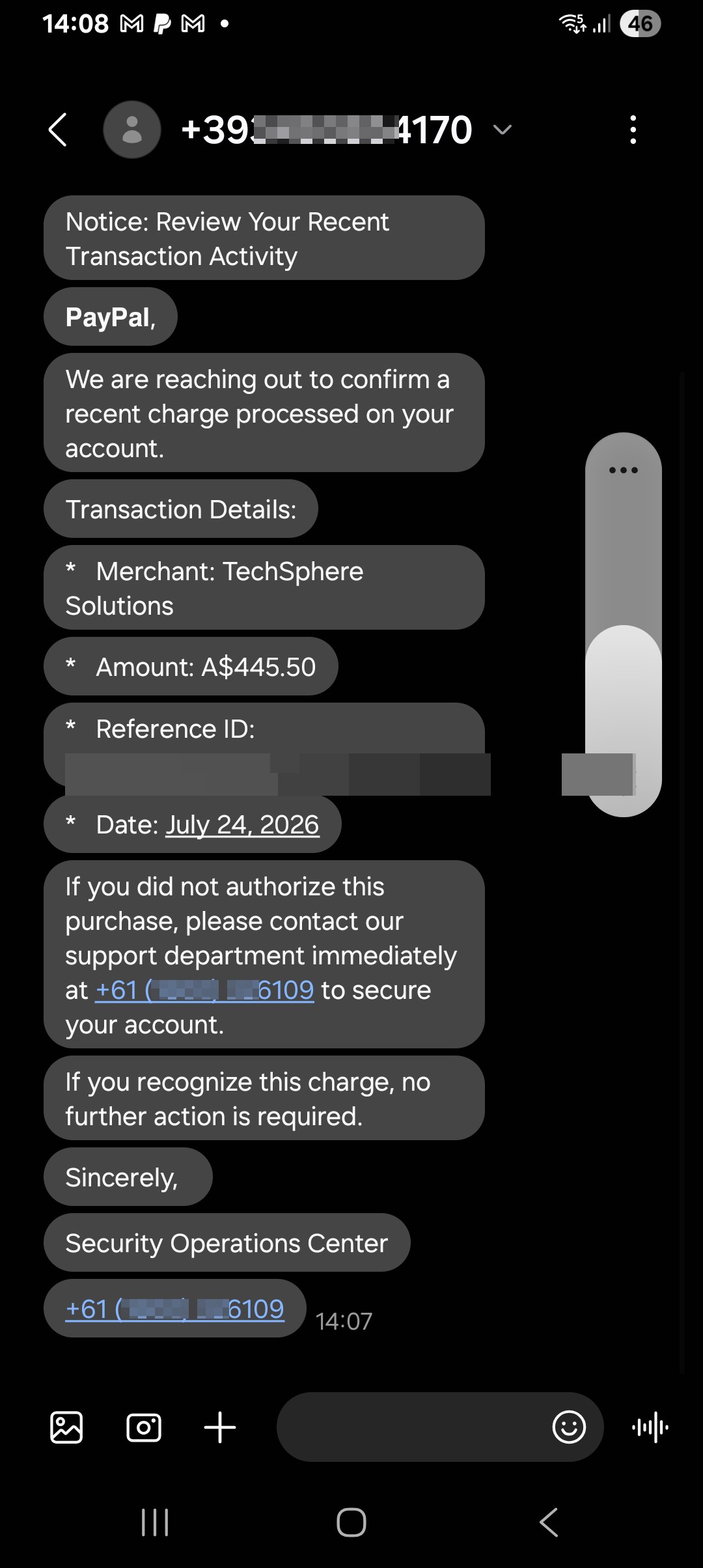 PayPal scam