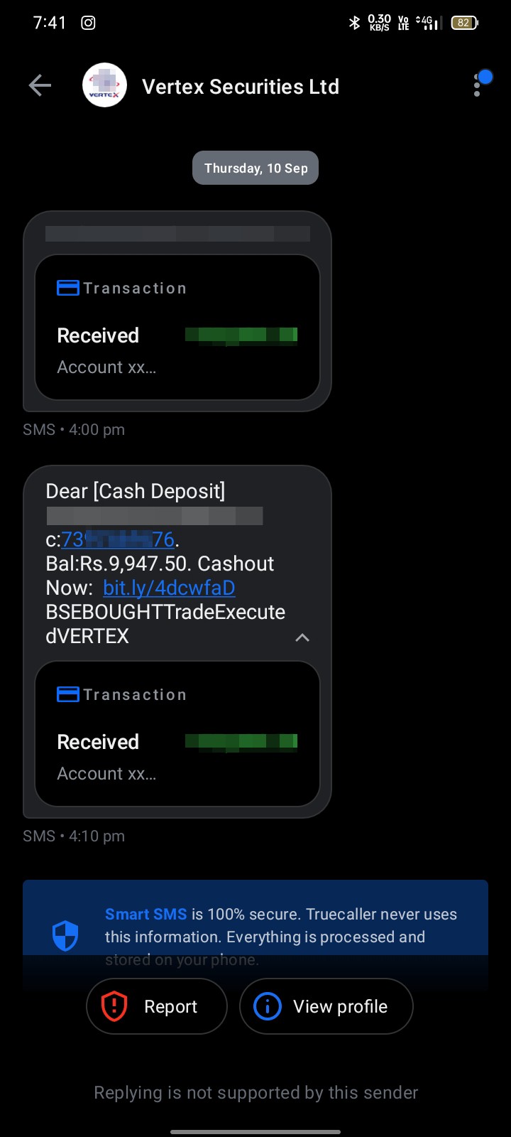 scammer money reviced link