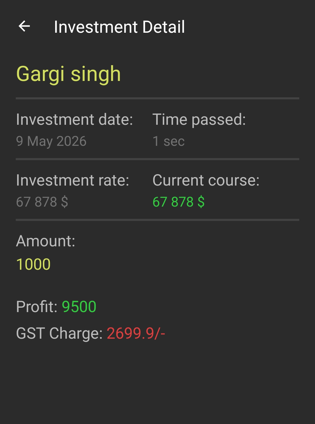 Trading investment fraud 