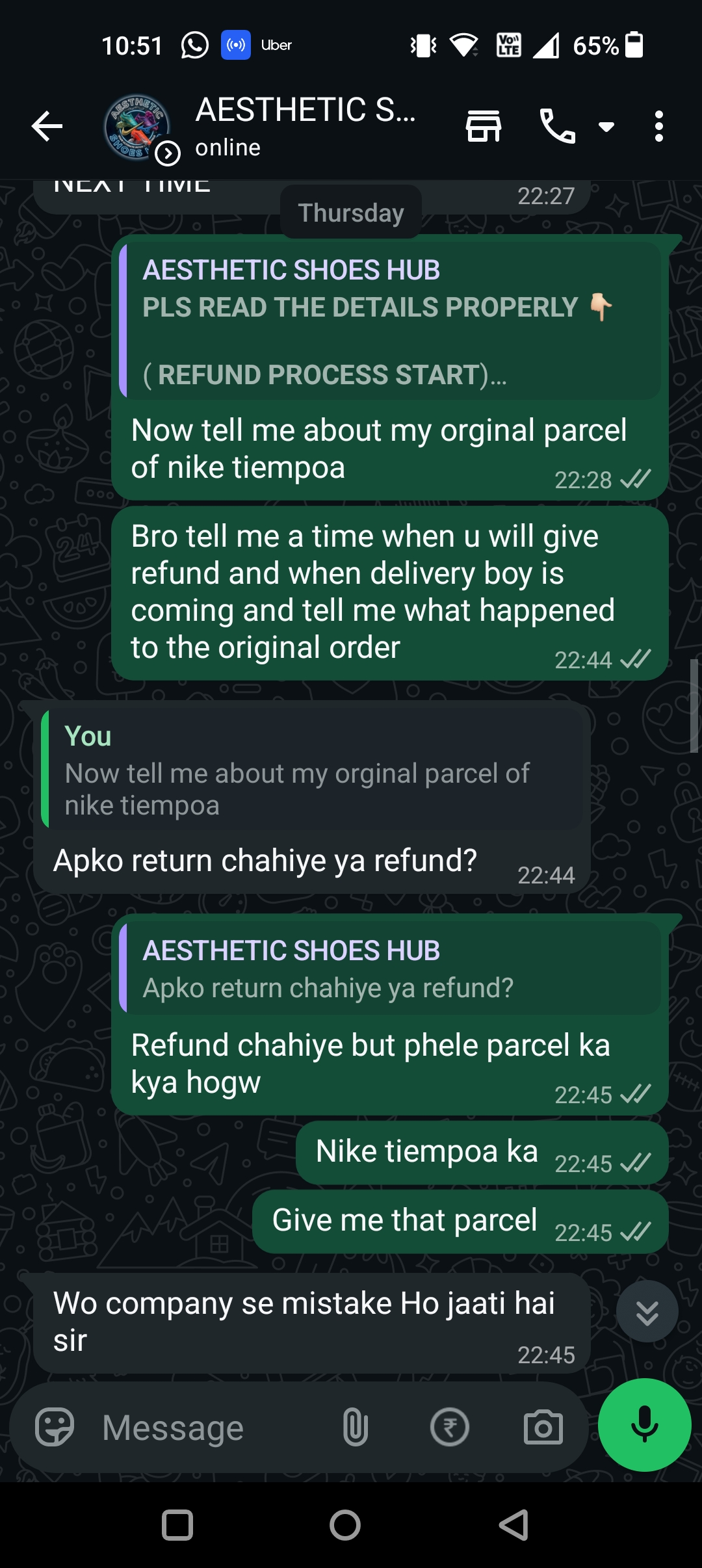 asthetic shoes hub scam - image 4