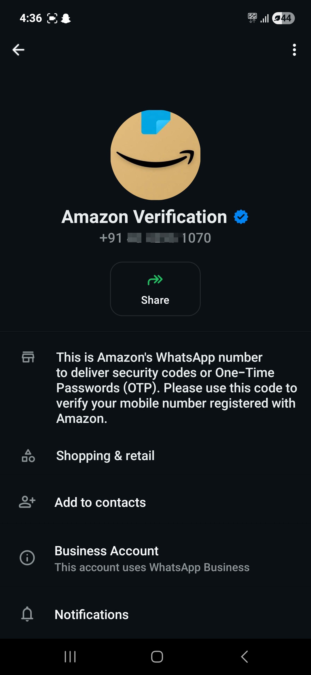 Amazon COD OTP scam