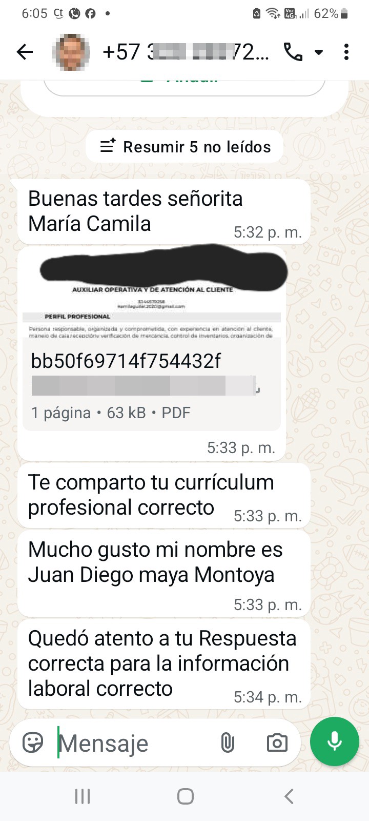 Employment Scam