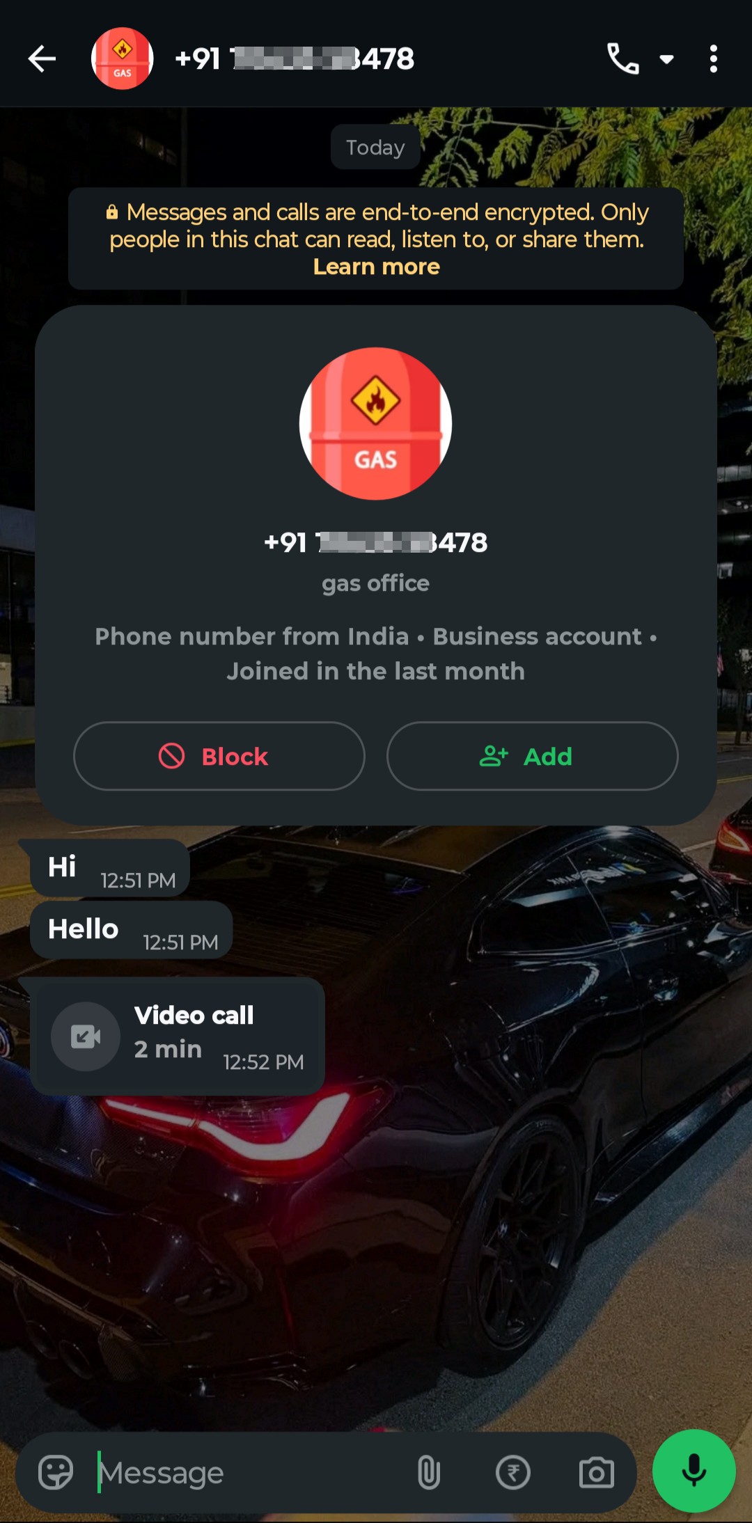 What's app screenshare scam