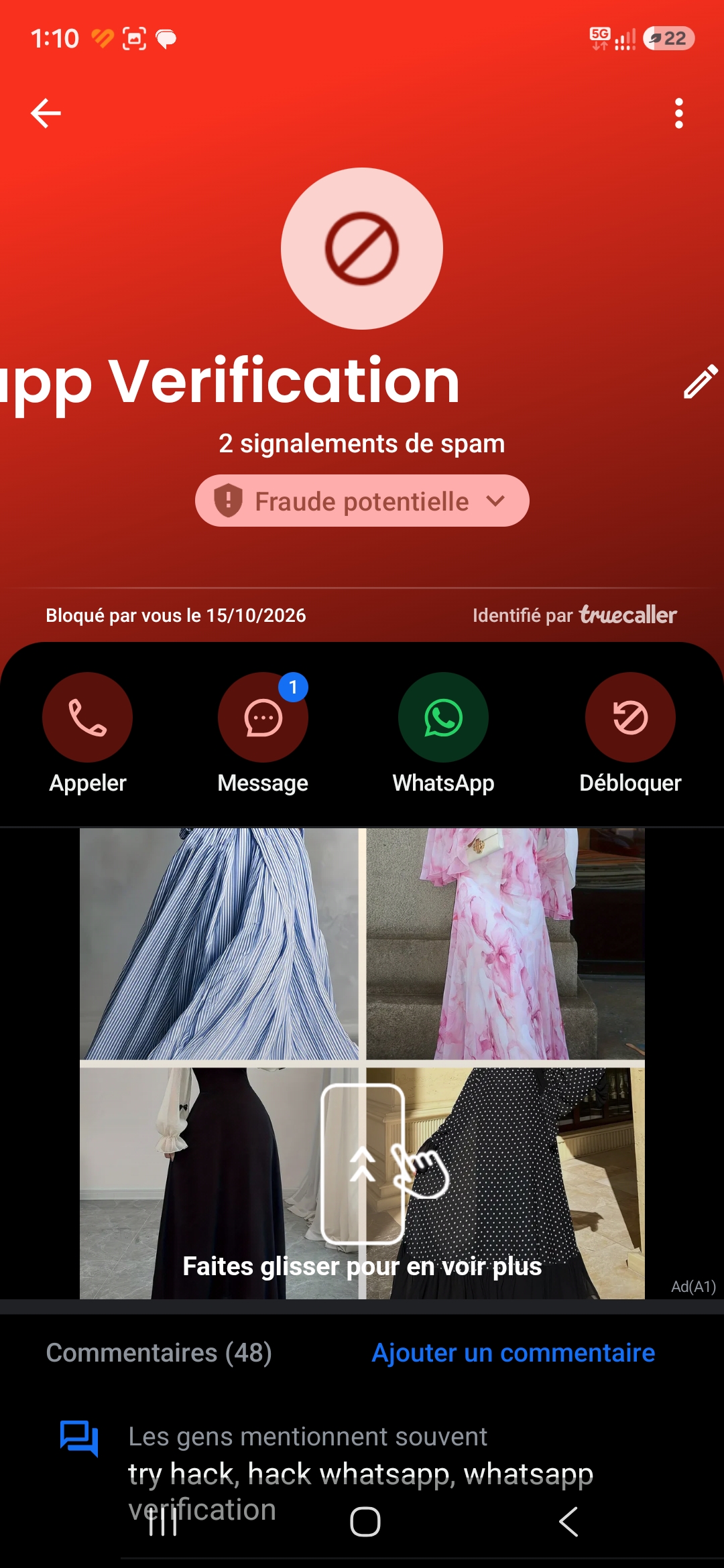 attempt to access WhatsApp