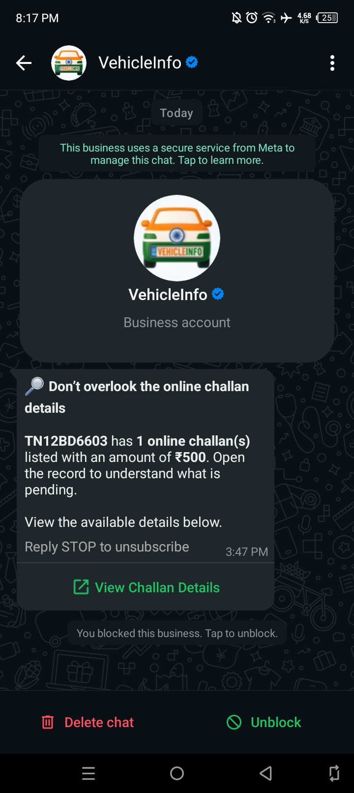 2nd picture government official app no chellan found