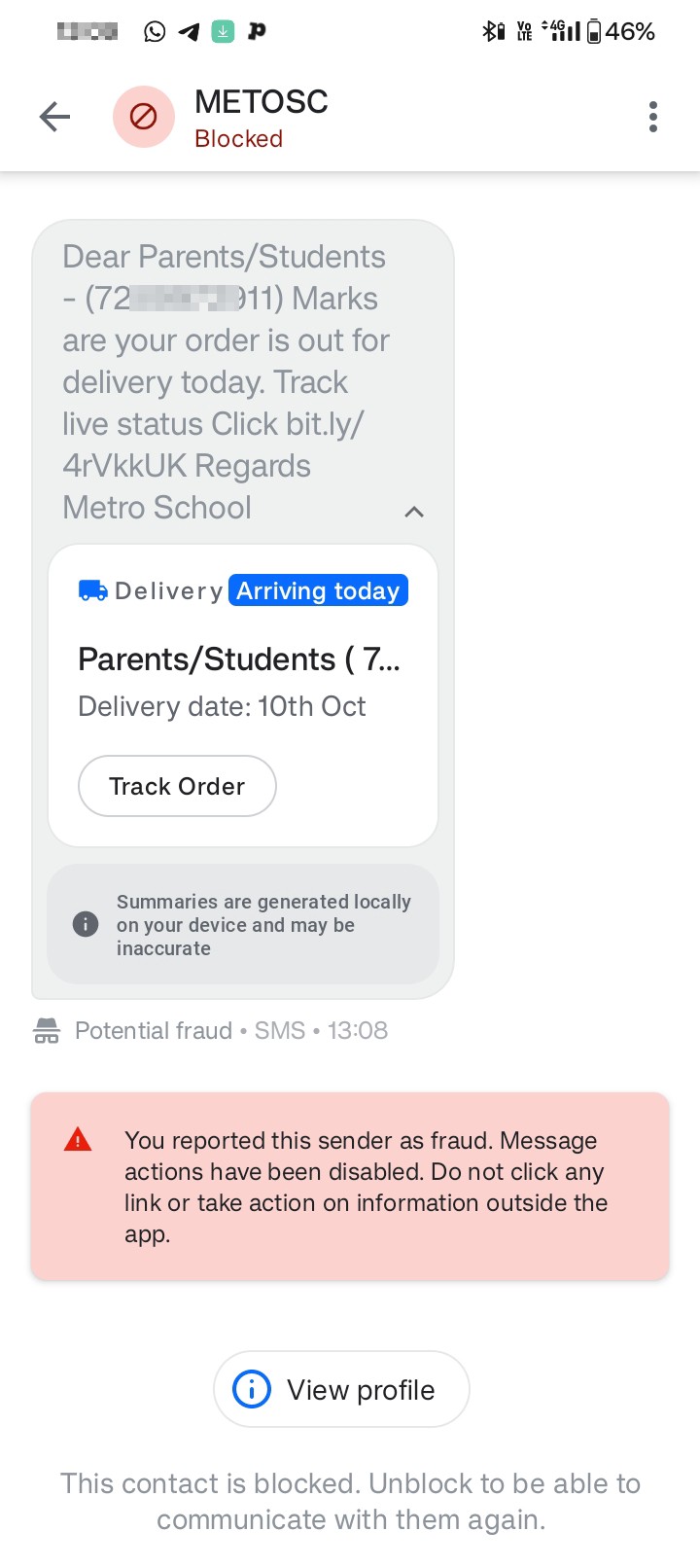 don't click un order [TXN_ID]