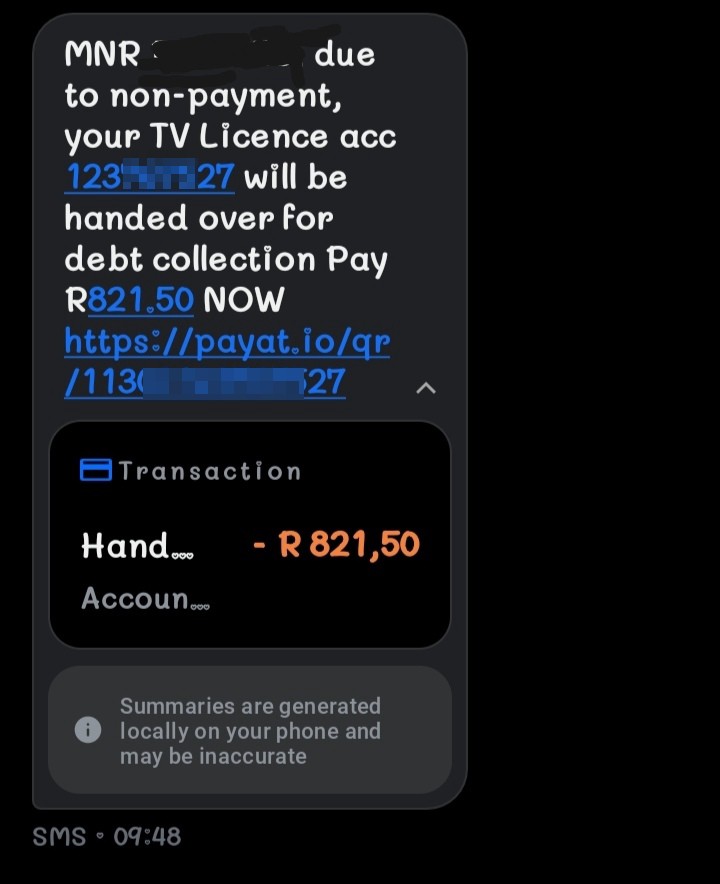 Is this a TV licence scam?