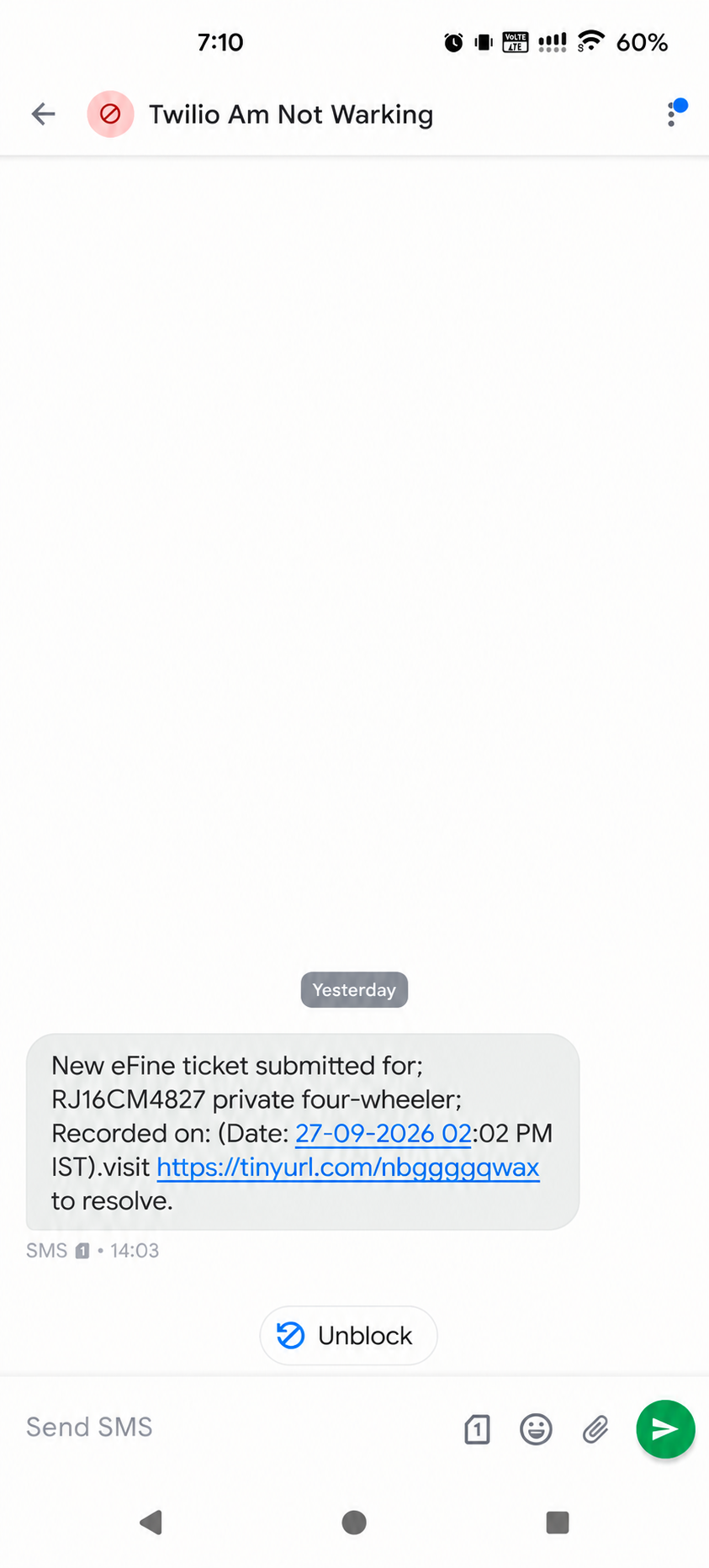 Becareful of this Efine ticket scam