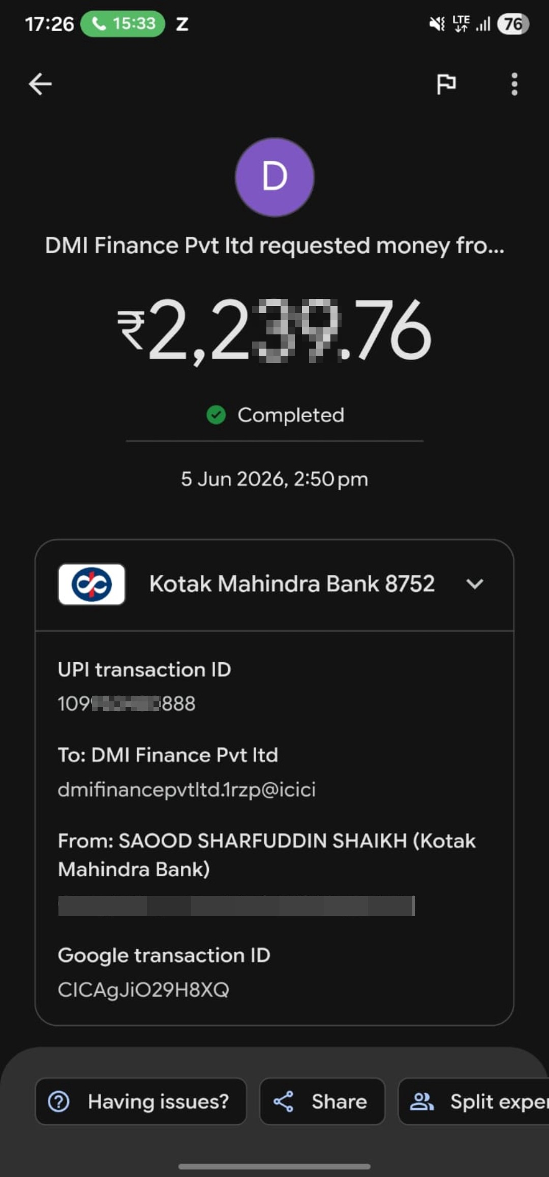 DMI FINANCE LAON SCAM