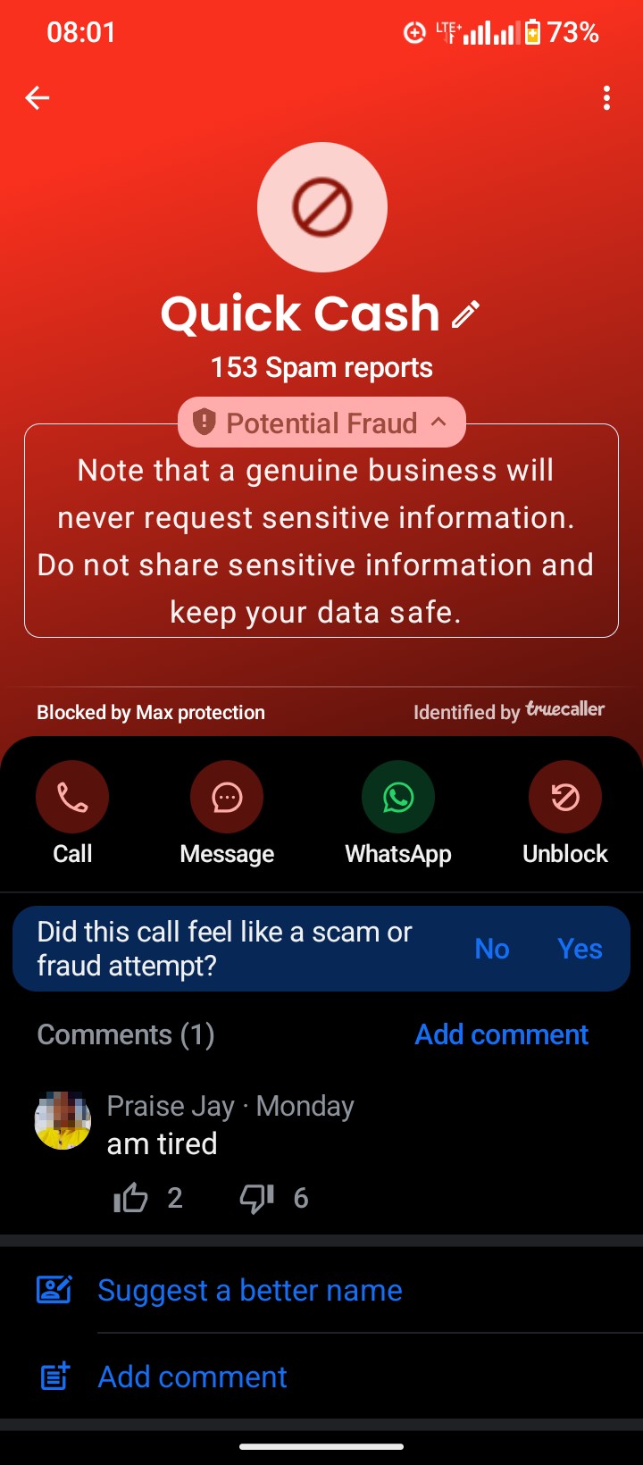 Scam call