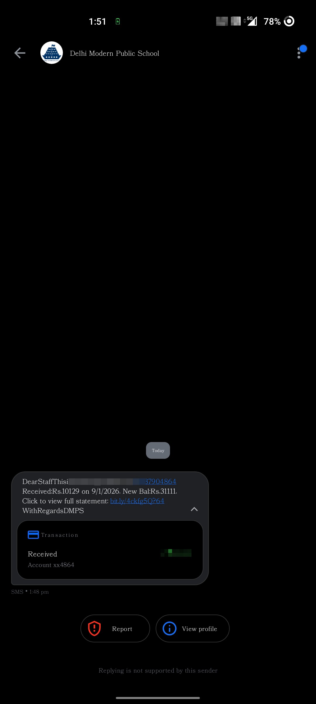 Never click the link this is a new scam 