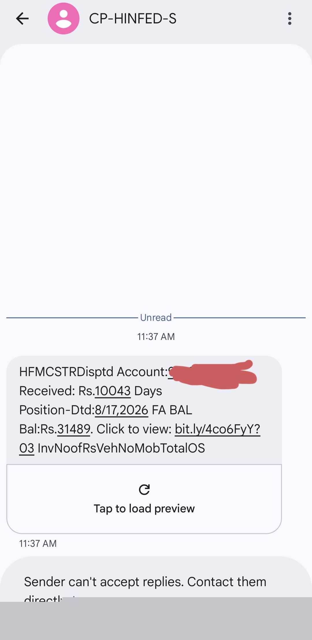 fraud SMS aware from this kind of SMS 