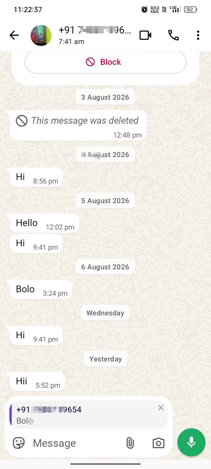 “Girls Ko Repeated Harassment & Unwanted Calls/Messages”