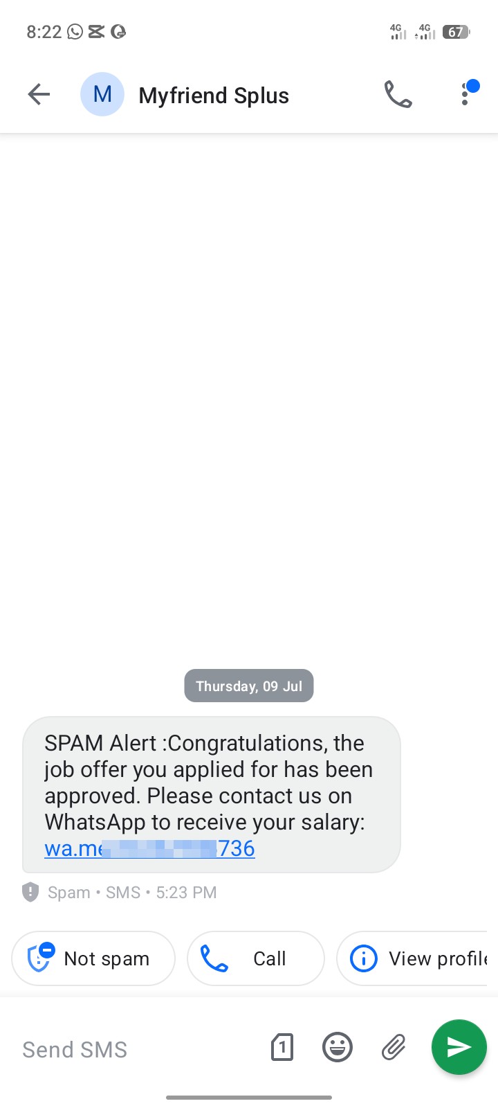 My Friend Splus totally scam