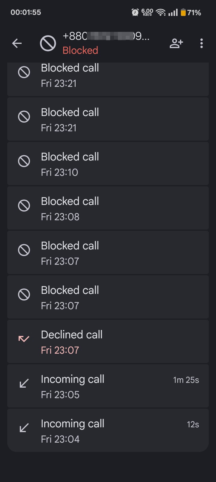 eisob scam thke dure thakun klky r thke 11:4 thke cll diye je disturb kortese ekhn porjonto 