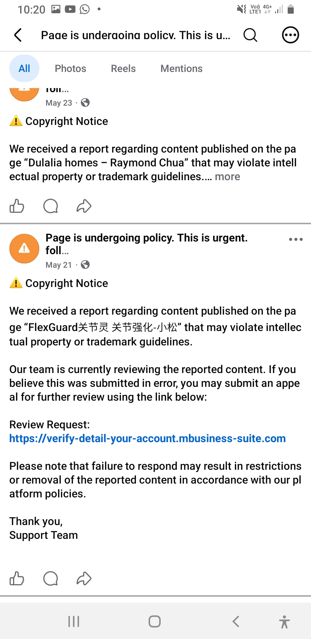 Fake FB PAGE  - image 4