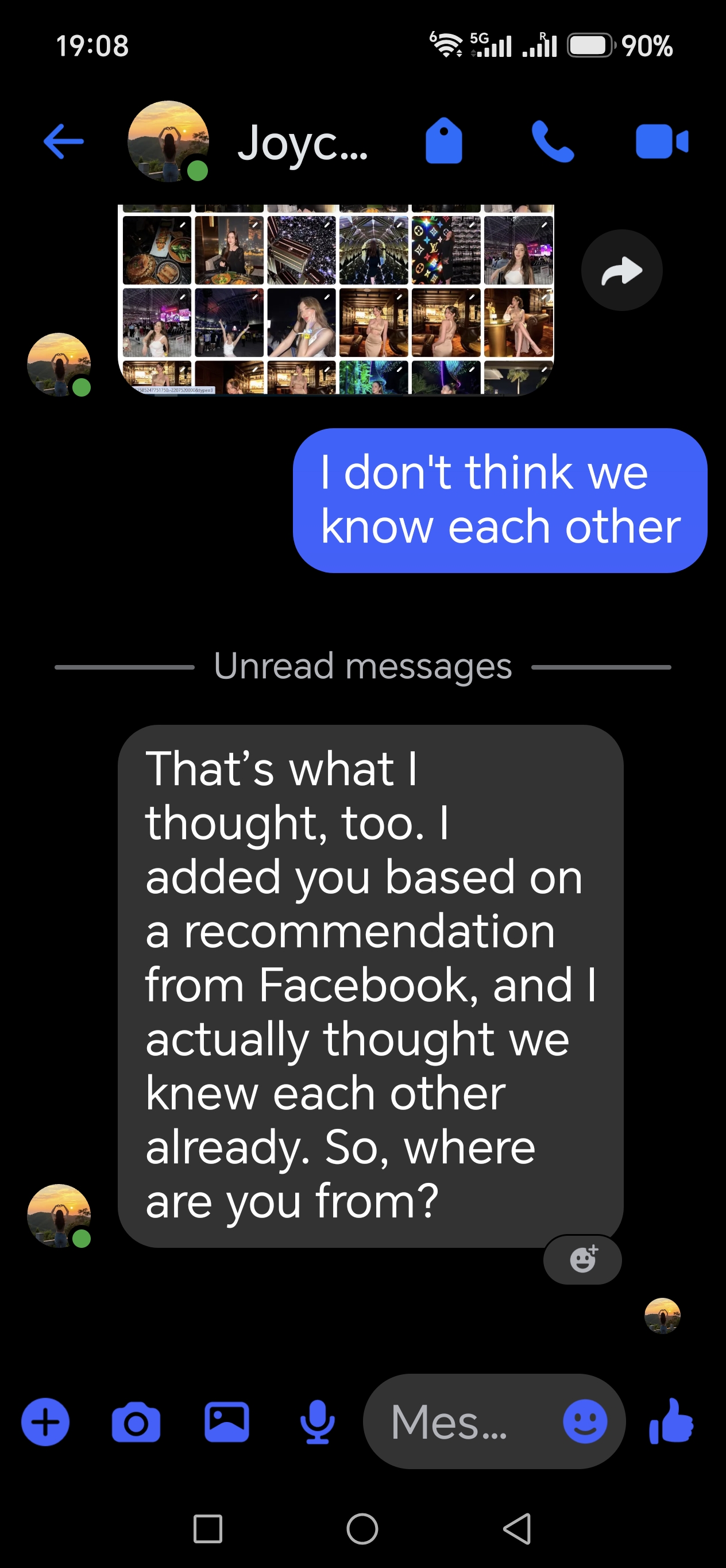 unsure of the person,for adding me - image 4