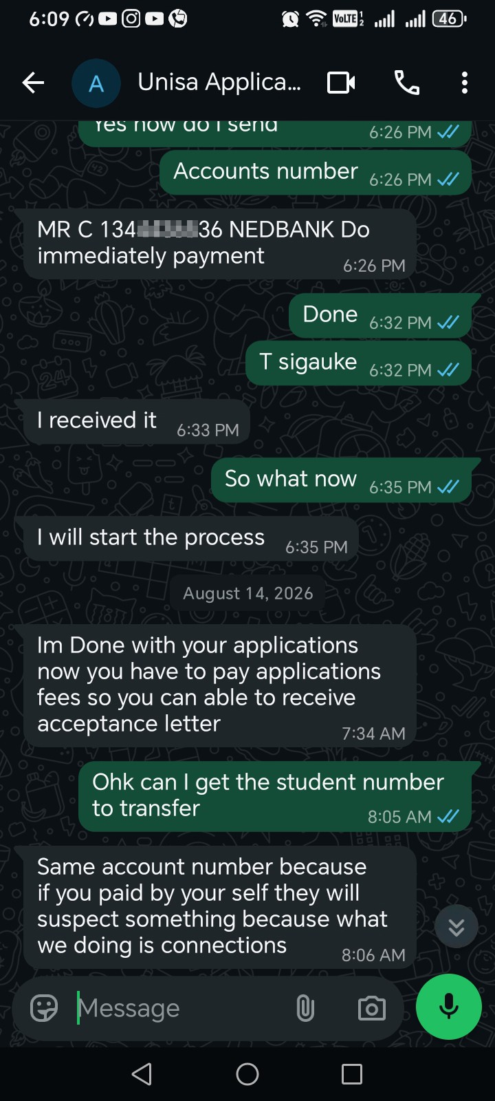 they say they will help apply and vanish