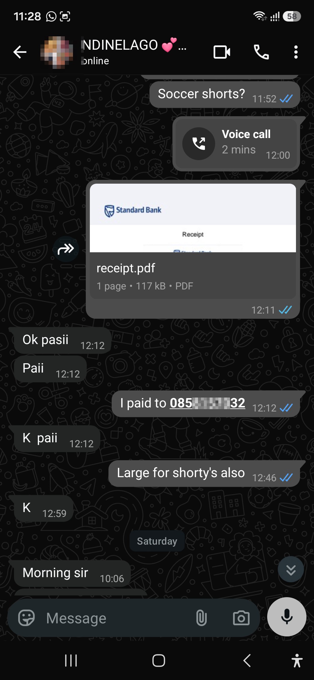 WhatsApp scammer pretends to sell orders, blocks after payment