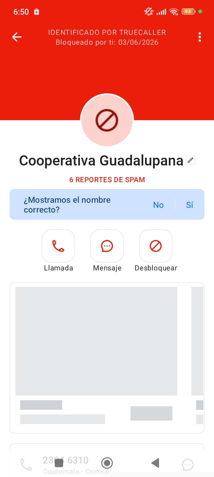 call from another company