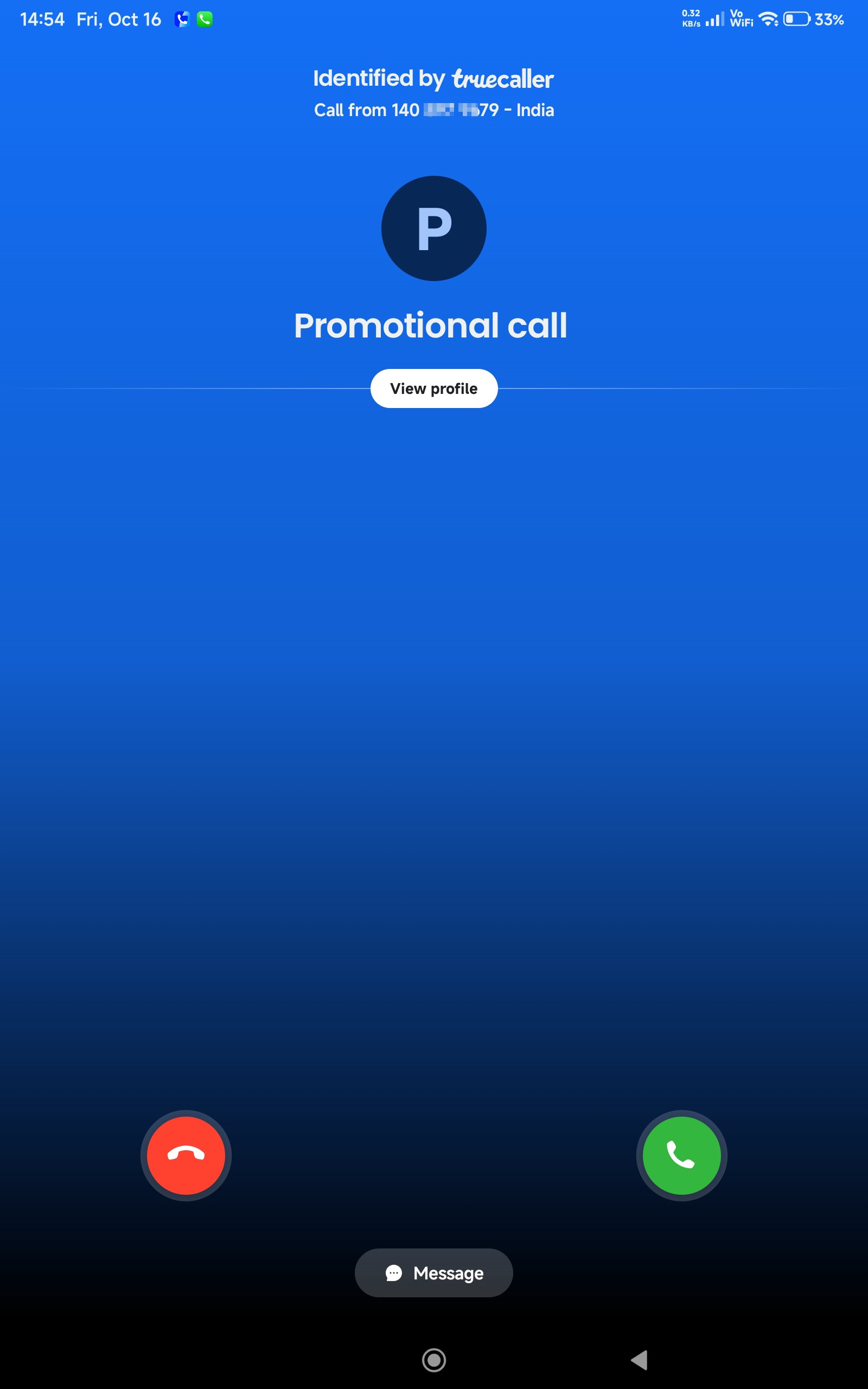 This "promotianal cal" is always calling me