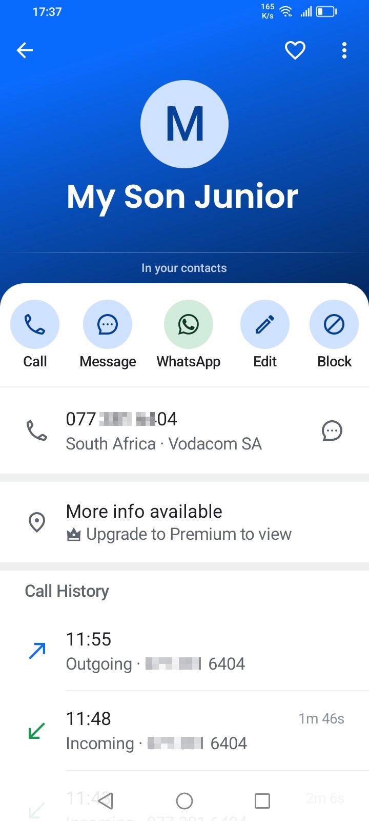 Call from fake provider about SIM swap, asking for code