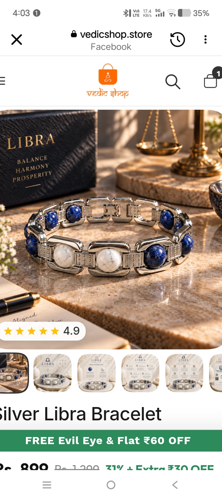 The truth about Vedic Shop Libra ⚖️ bracelet - image 2
