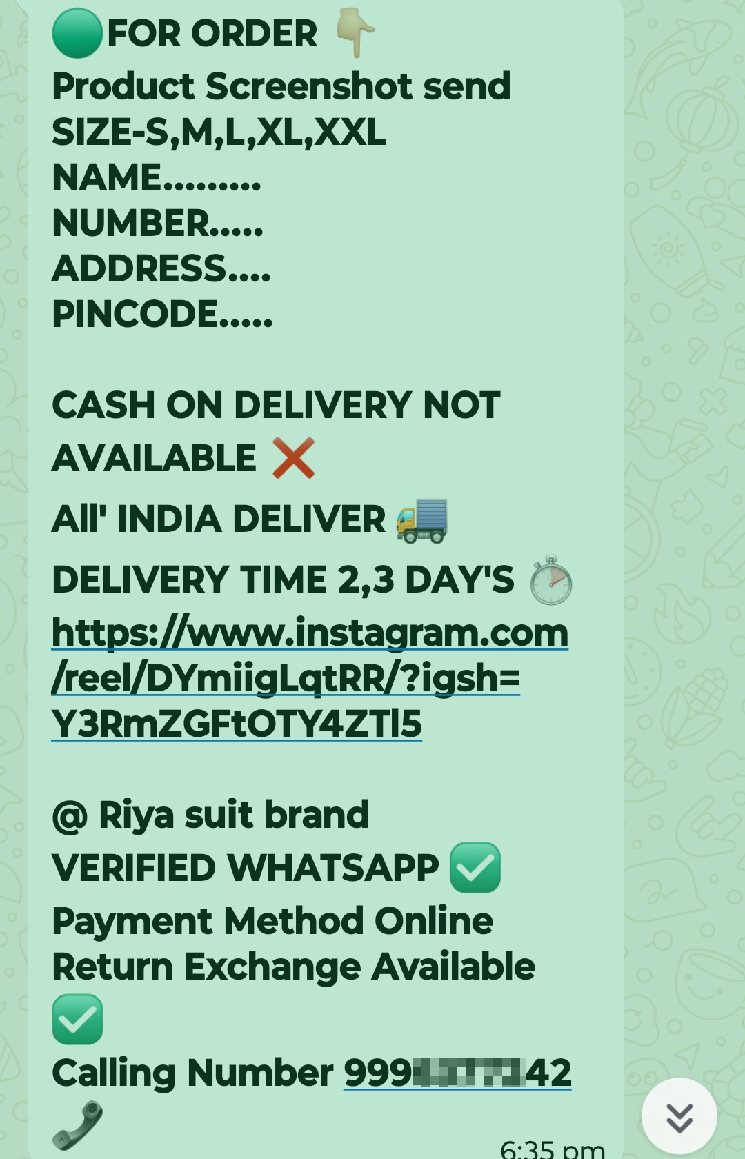 scam clothing brand 