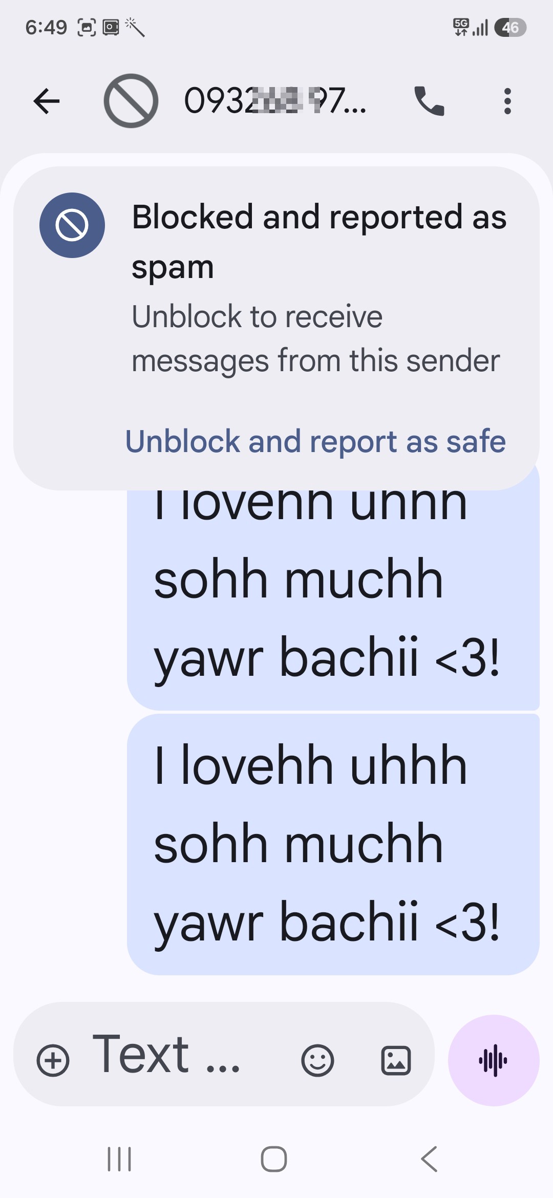 scam messege come to me 
