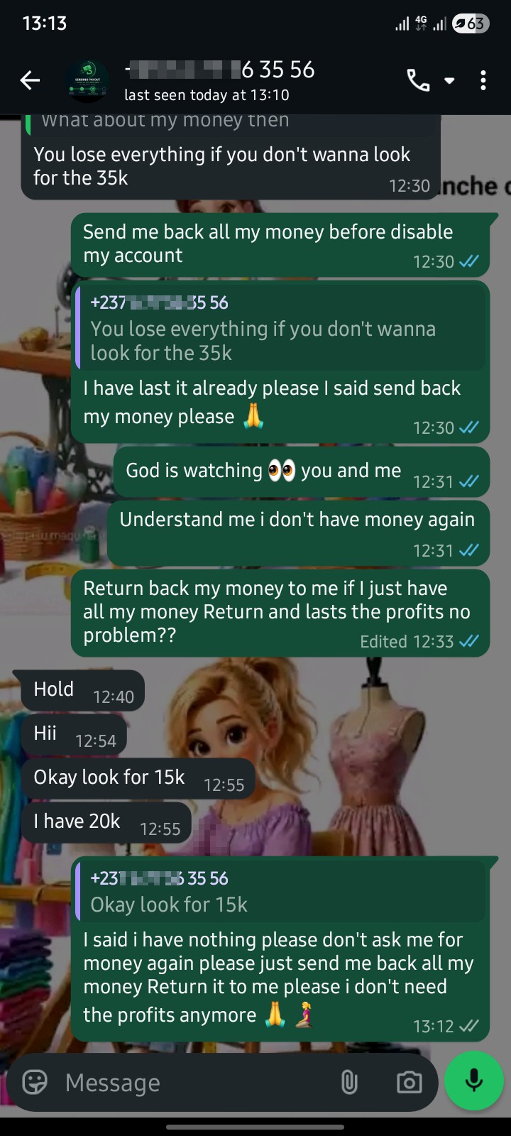 please how can I make Scammer's return my money back to me? - image 2