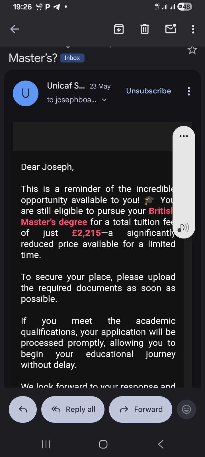 Unicaf Scholarship is it a Scam❓️