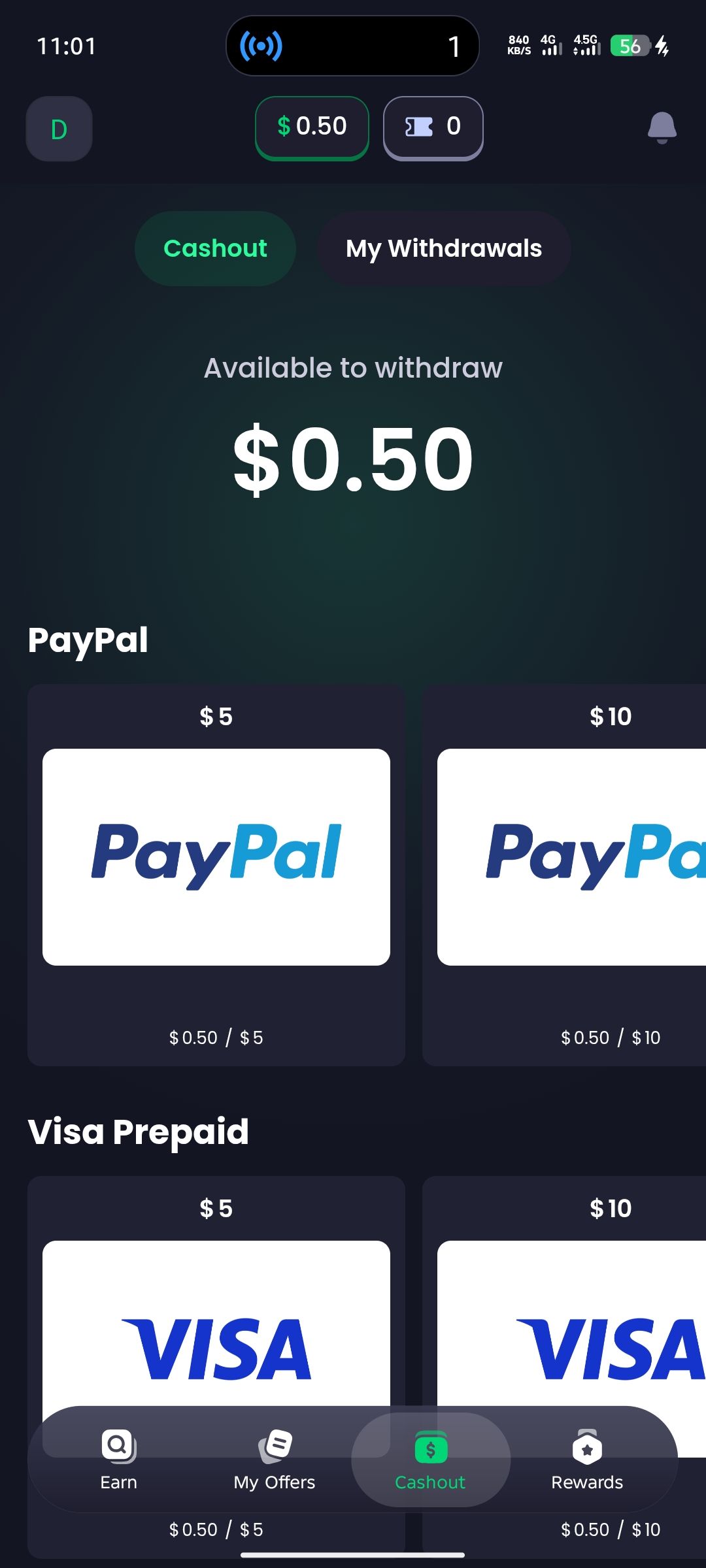 not sure if it real or a scammer,I have been wasting data and playing it but I am not receiving anyt