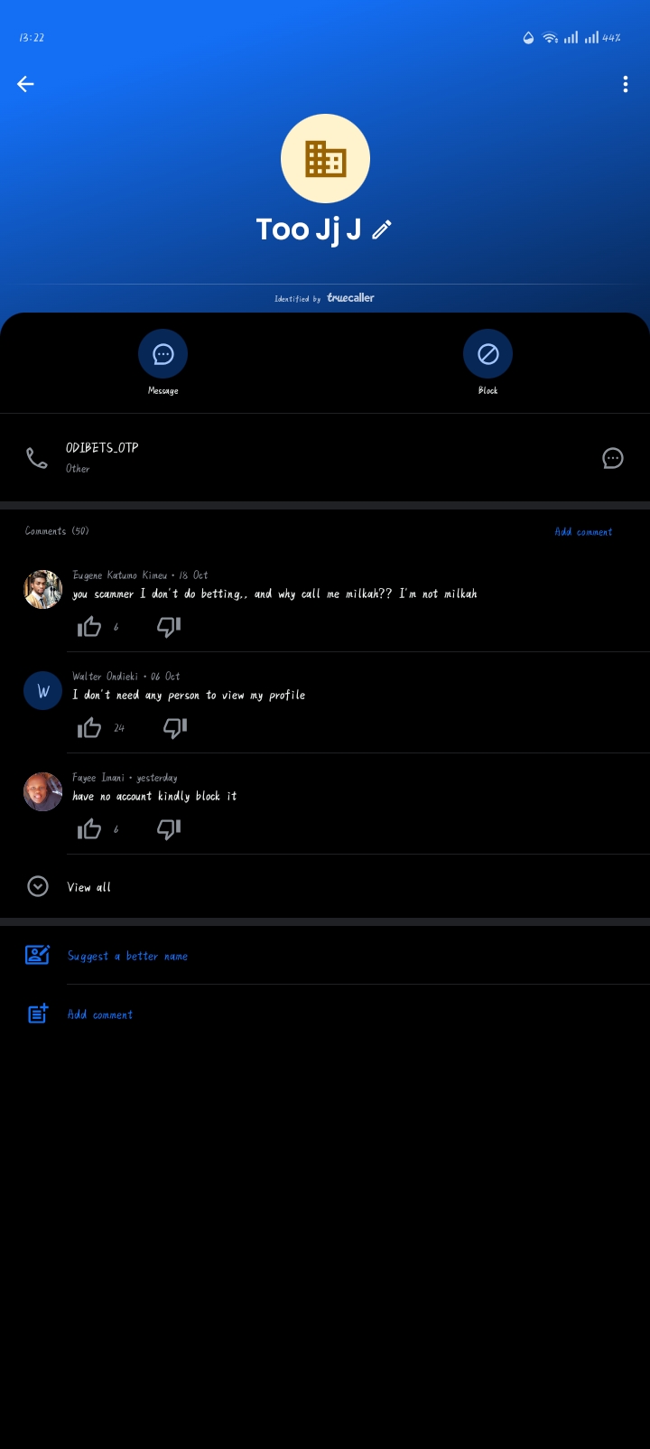 Potential Scam