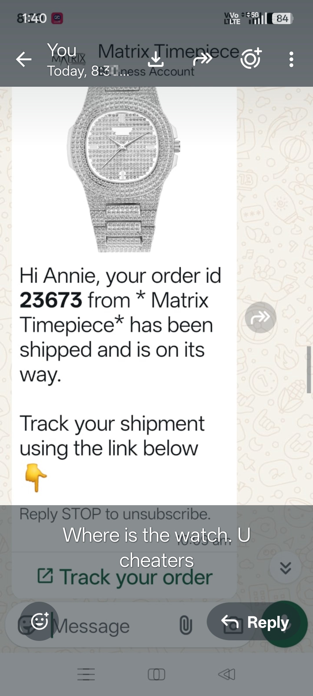 scam with me in online purchase 