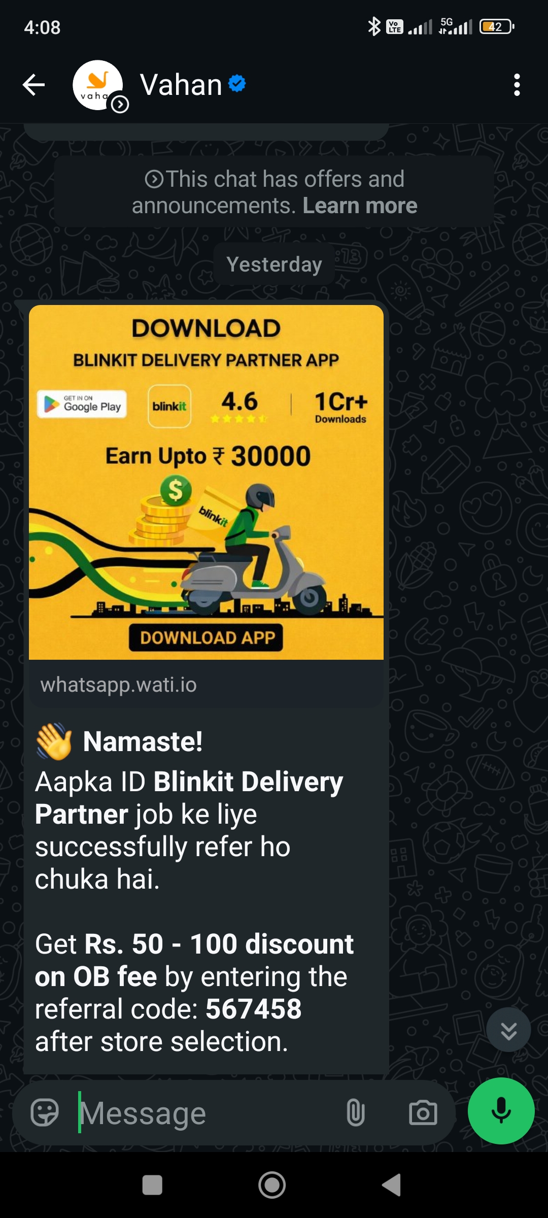 Fake Job Offer Used to Recruit Blinkit Delivery Partner - image 2