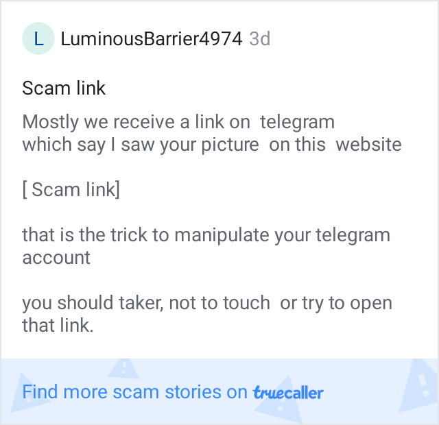 Telegram Scam