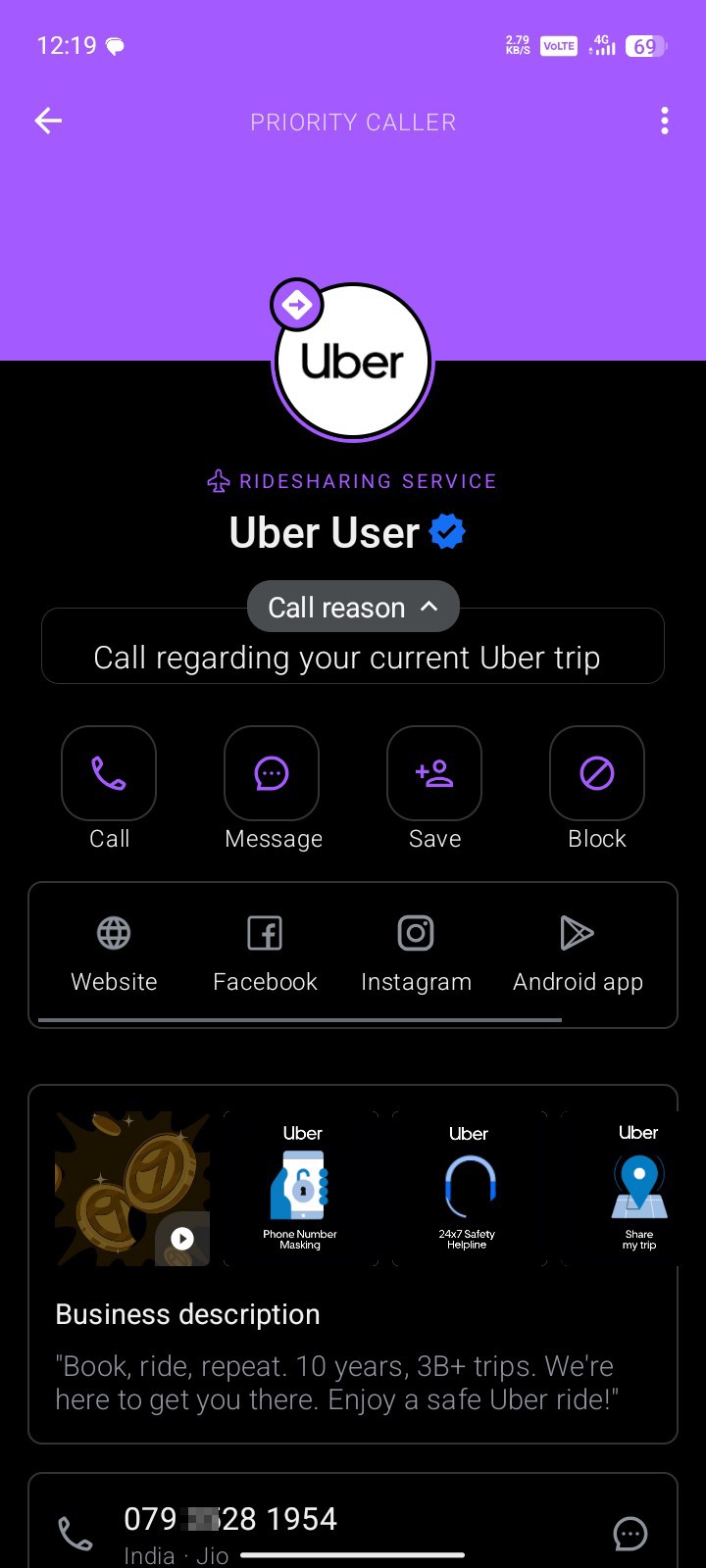 Don't book uber for your safety book Repido or ola or etc 
