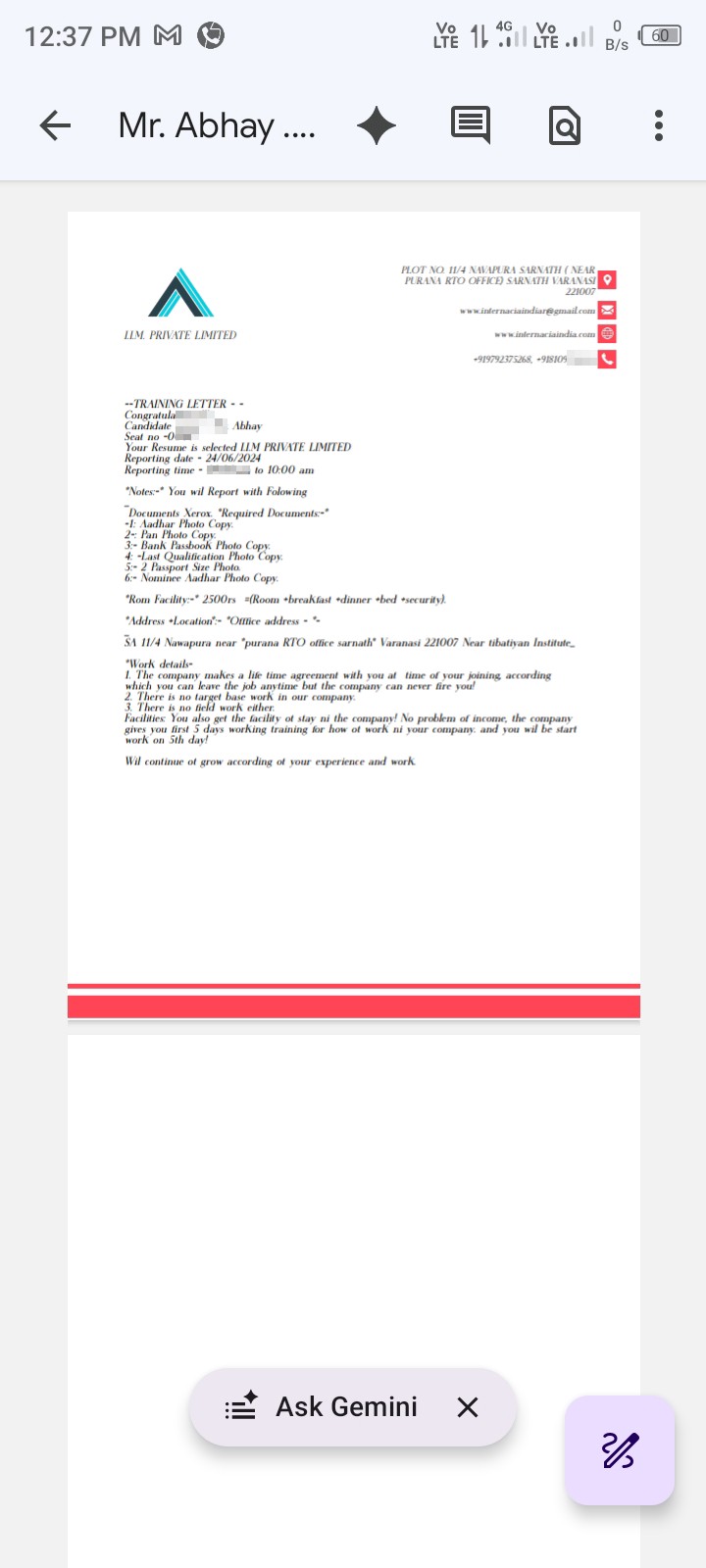 sarnath job scam
