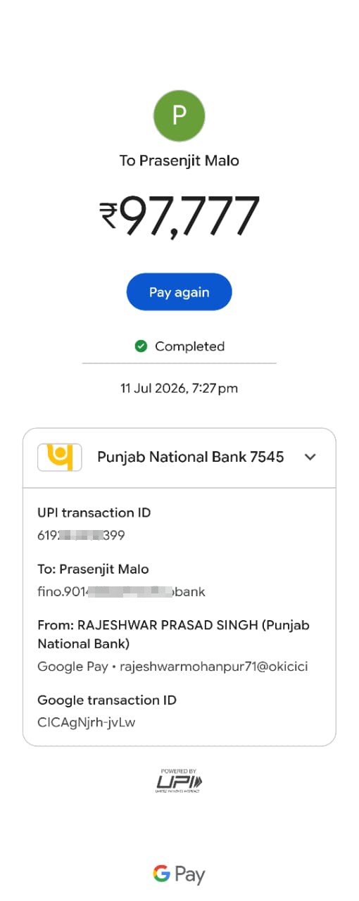 97,777 ka fraud without sharing Otp  Koi help ho sakta kya please  hrlp
