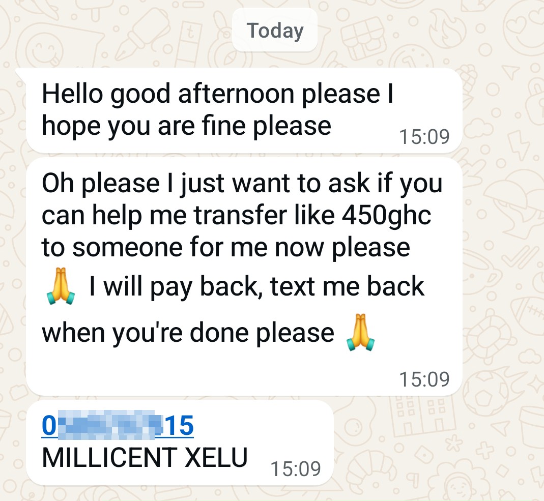 Whatsapp Scam 