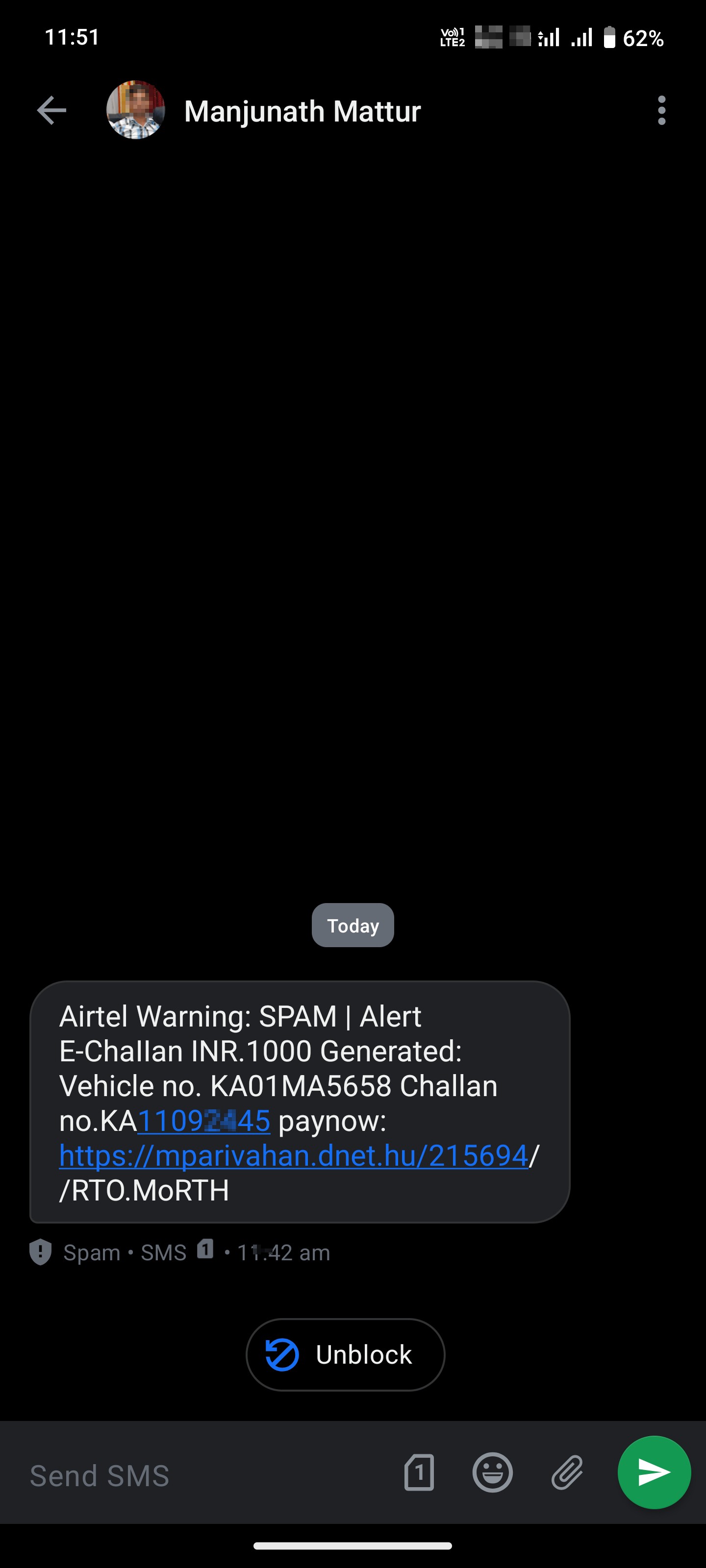 Traffic chalans Scam