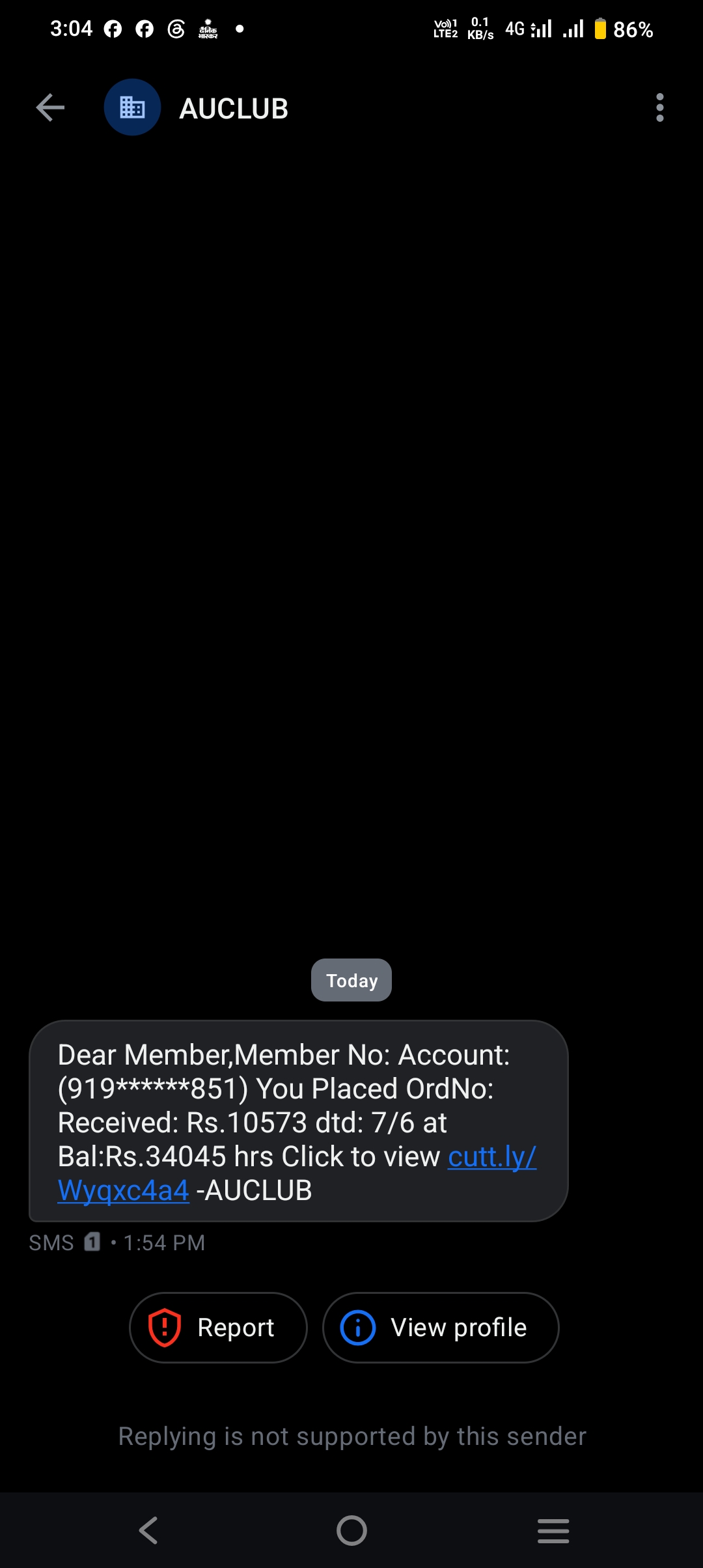 Newly type of fraud 